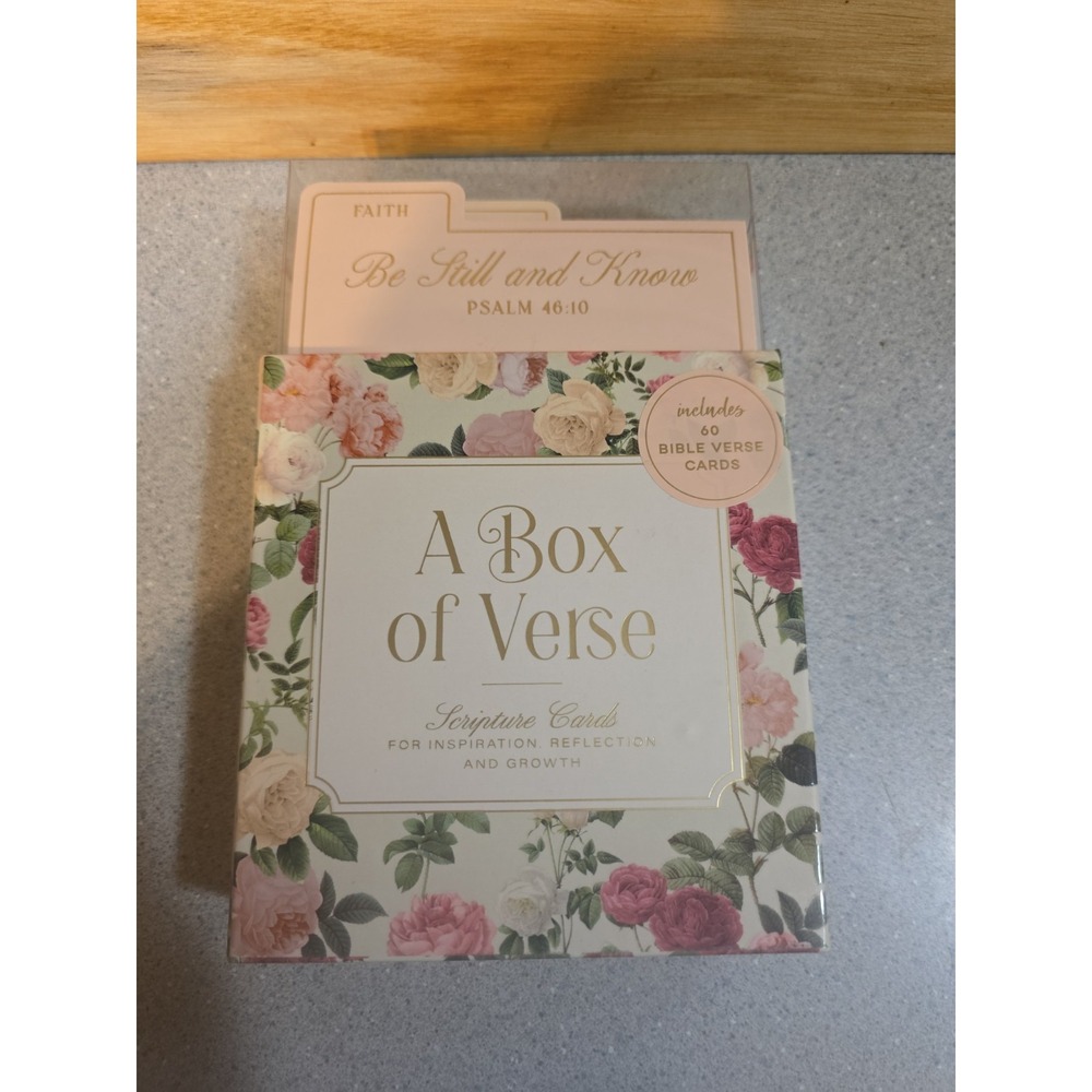 A Box Of Verse, Women's Scripture Inspiration Cards, 60 Bible Verse Cards